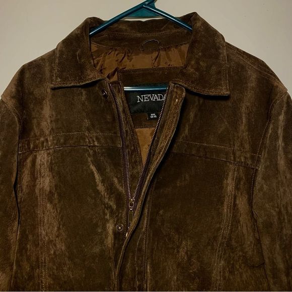 NEVADA Men’s Brown 100% Suede Leather Jacket (Size M- 38-40) - Picture 2 of 16